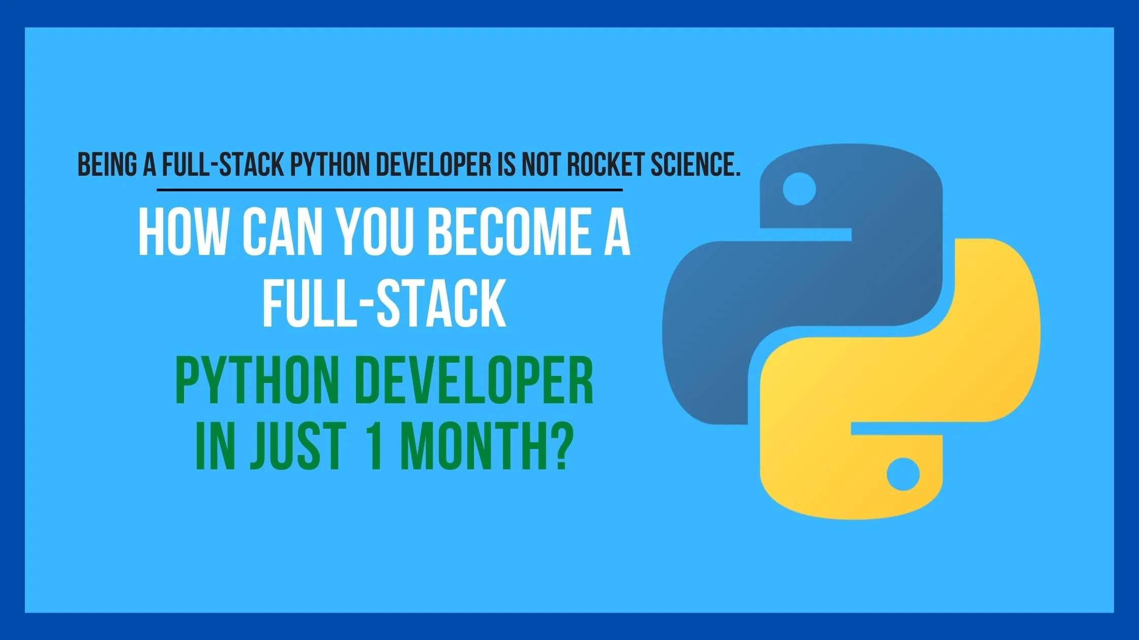 full-stack python developer