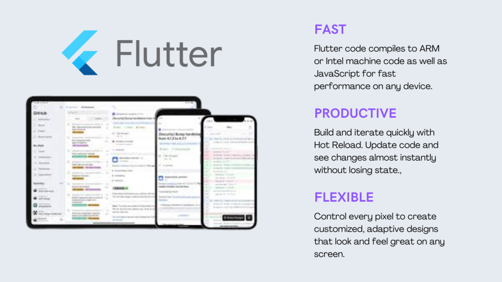 create mobile apps with flutter